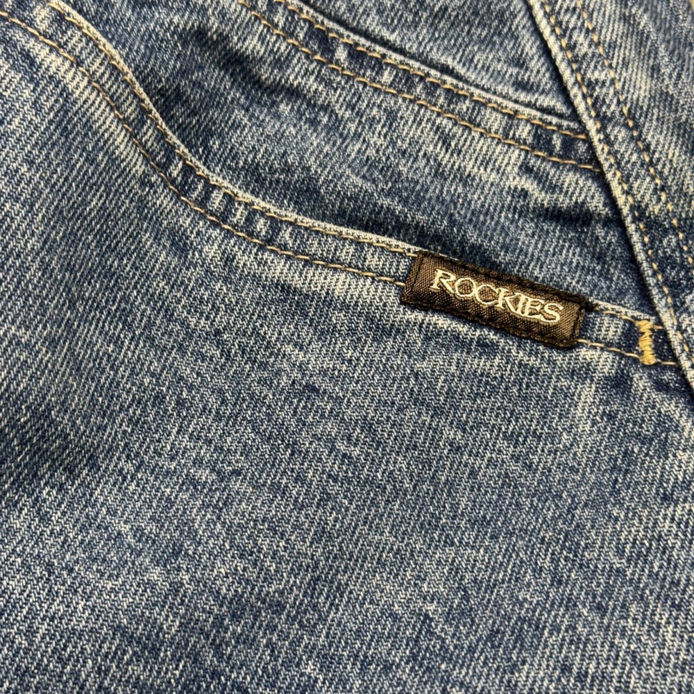 Rocky Mountain Clothing Co Vintage High Waisted Western Jeans Blue 16W Yoke - Picture 10 of 11
